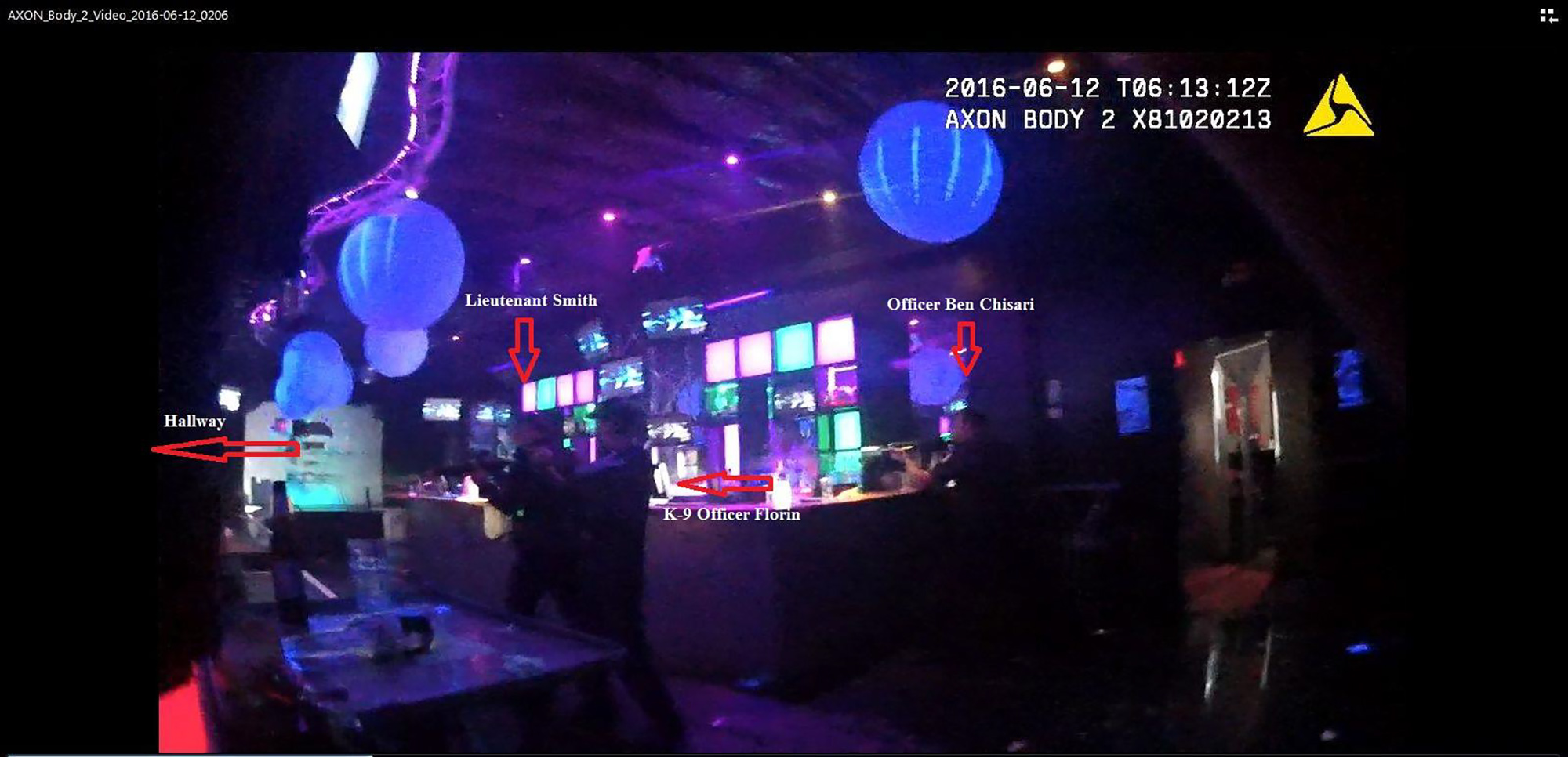 PHOTO: An image released by the Orlando Police on April 14, 2017 shows police officers inside the Pulse Nightclub during a mass shooting on June 12, 2016 in Orlando, Fla.