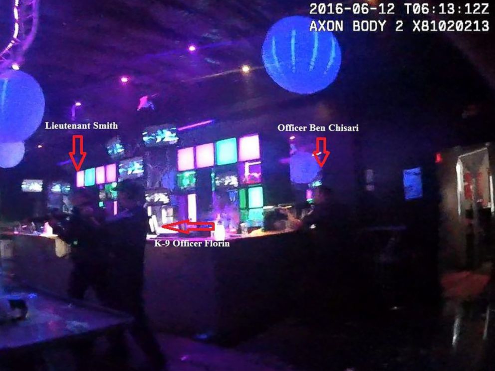 PHOTO: An image released by the Orlando Police on April 14, 2017 shows police officers inside the Pulse Nightclub during a mass shooting on June 12, 2016 in Orlando, Fla.