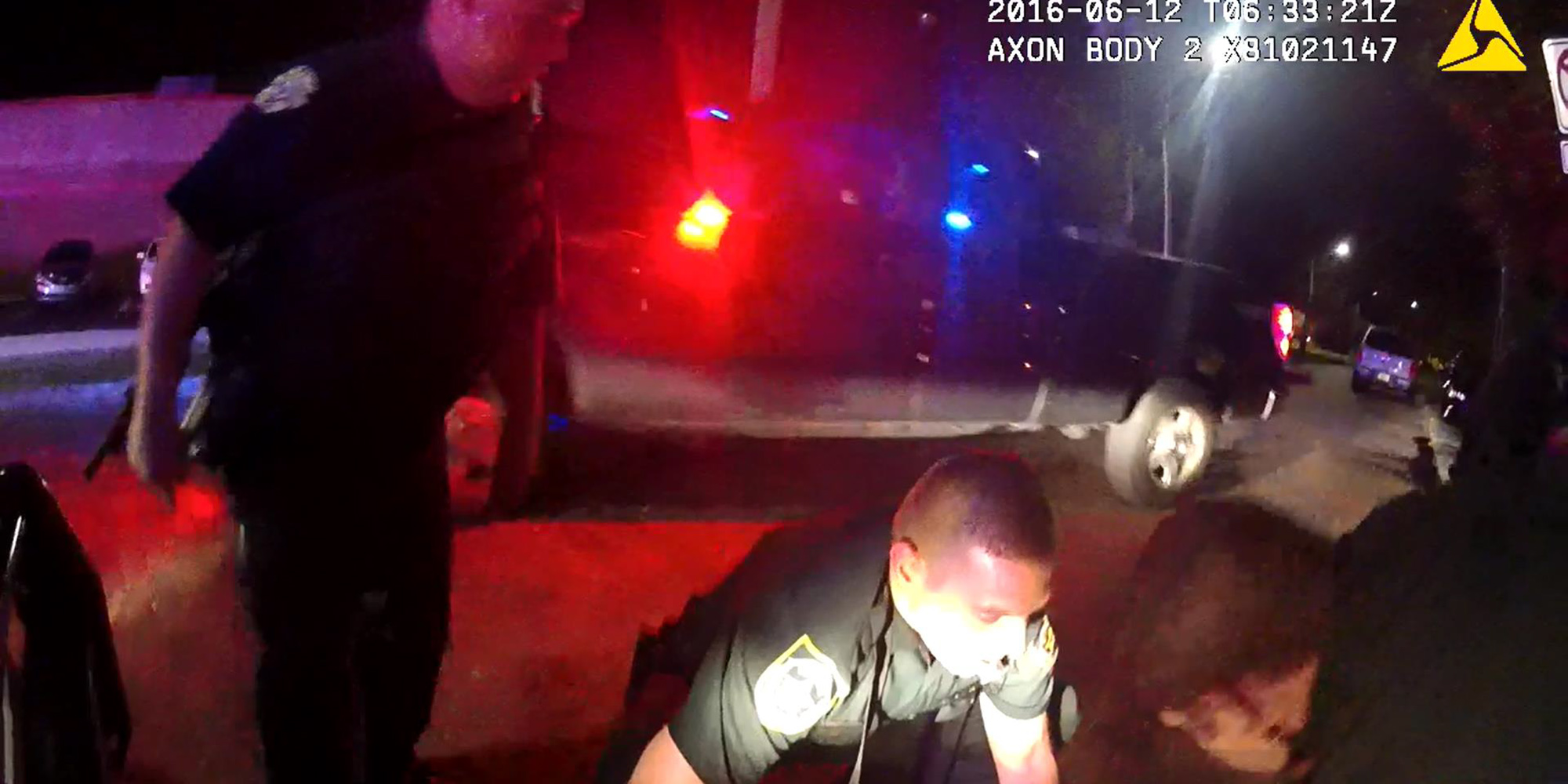 PHOTO: An image released by the Orlando Police shows first responders on the scene of the Pulse Nightclub shooting working near a truck on June 12, 2016 in Orlando, Fla.