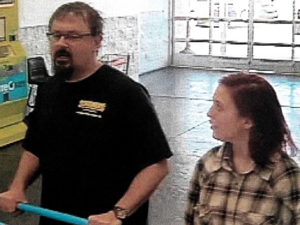 PHOTO: Police obtained surveillance images from a Walmart in Oklahoma City, from March 15, 2017, showing Tad Cummins and Elizabeth Thomas shopping at the store. 