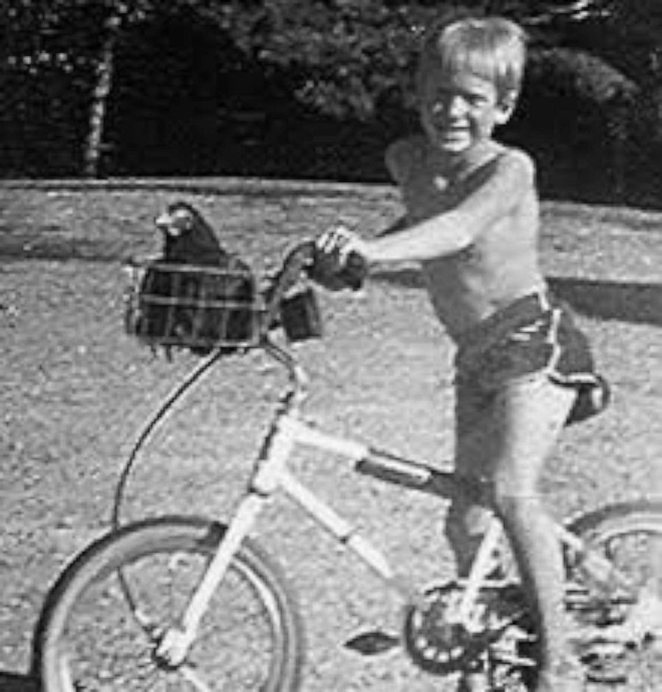 PHOTO: Jesse Laflamme as a child with a chicken on the farm in an undated photo.
