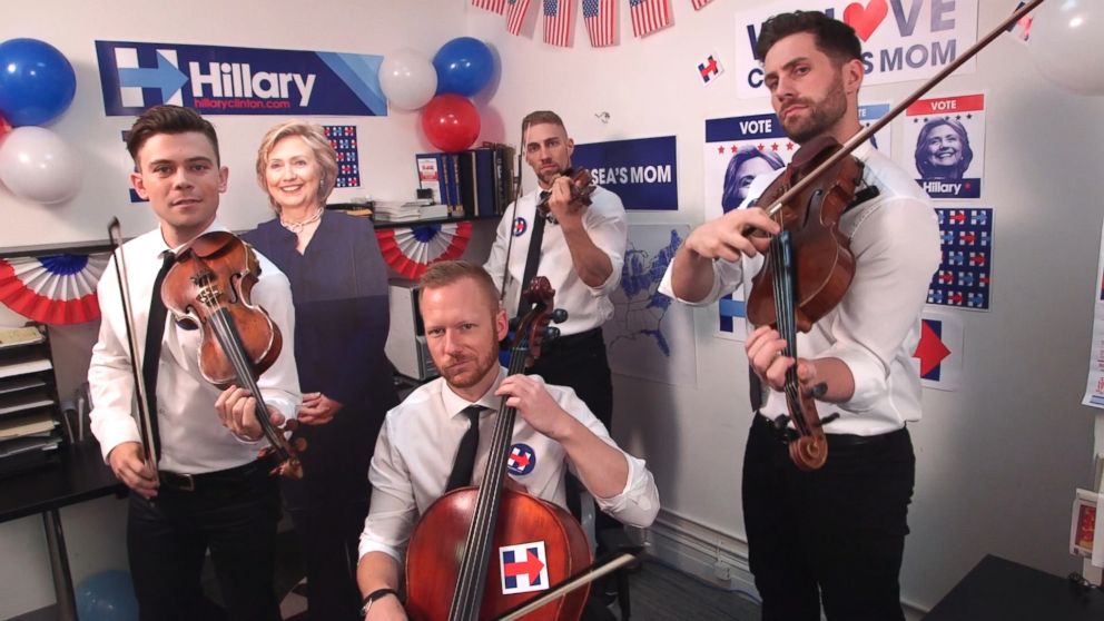 New York City-based string quartet Well-Strung has gone viral with their "Chelsea's Mom" tribute to Hillary Clinton.