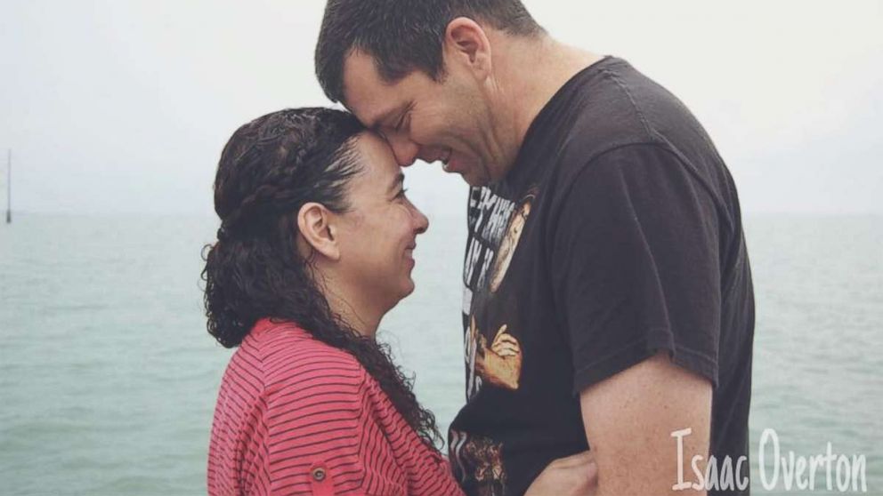 PHOTO: Hannah Overton recently reunited with her husband, Larry Overton, since being released on bond last week.