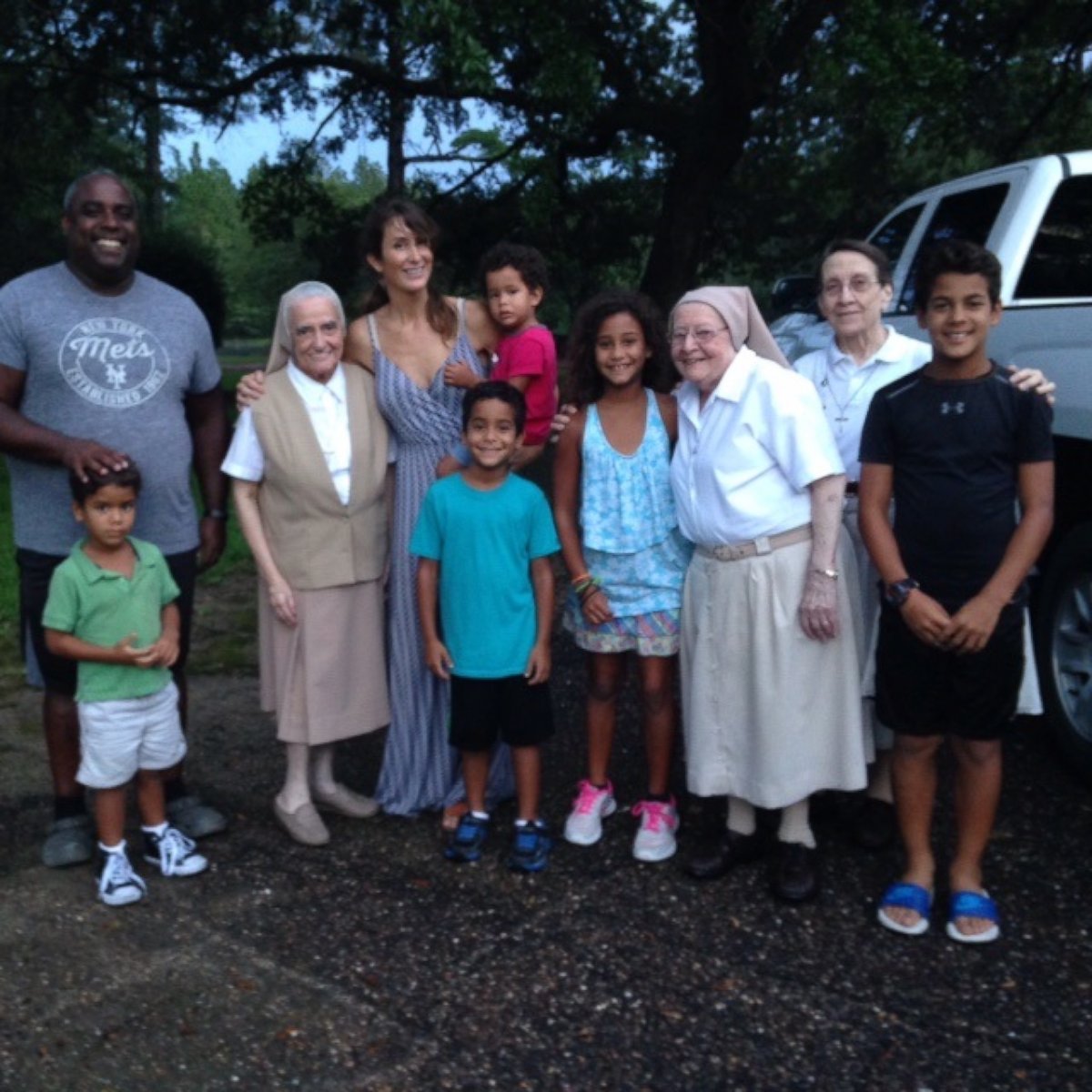 PHOTO: Regina Cates' family photo while staying with nuns in Covington, Louisiana, in Aug. 2016.