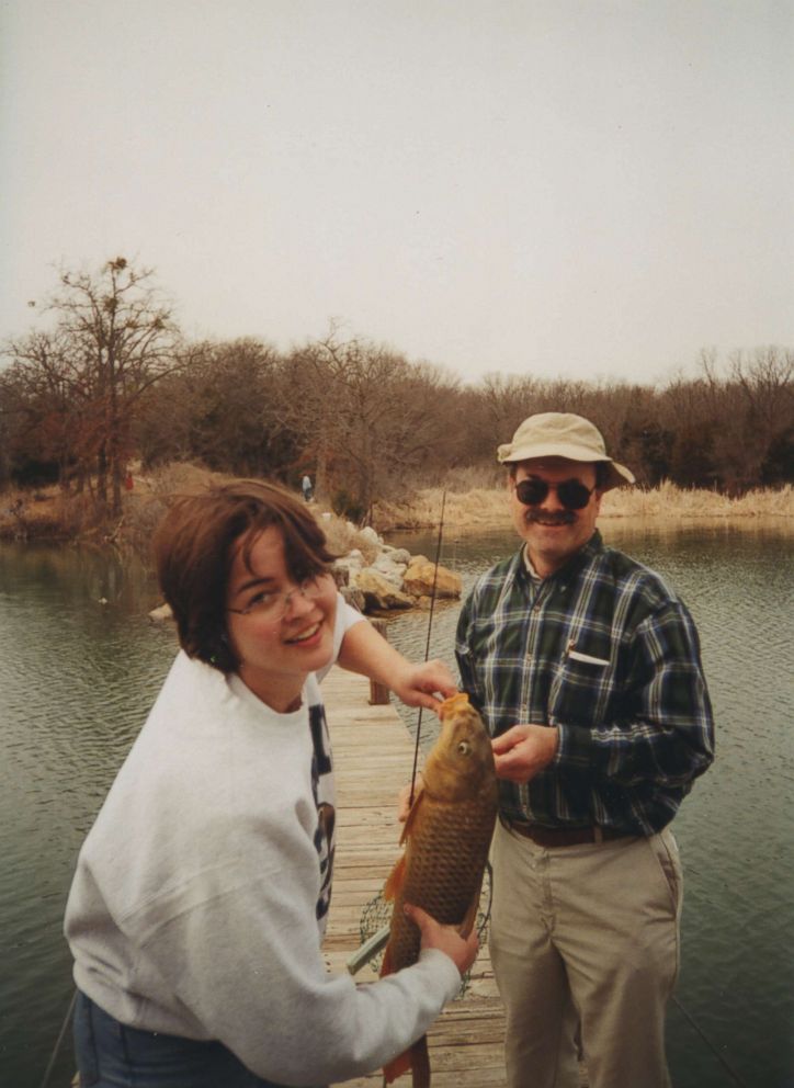 Kerri Rawson is seen here with her father Dennis Rader in this 2002 family photo. 