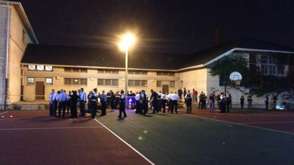 Thirteen people, including a 3-year-old child, were shot at a basketball court in Chicago Sept. 19, 2013, according to fire officials.