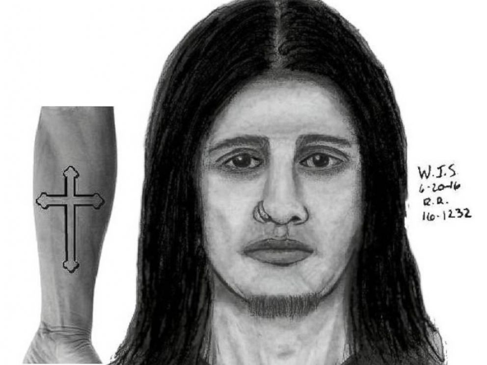 PHOTO: The Rocky River Police Department have released this composite sketch of the suspect accused of holding a clergy member at St. Christopher Parish in Rocky River Ohio at gunpoint during confession on June 11, 2016. 
