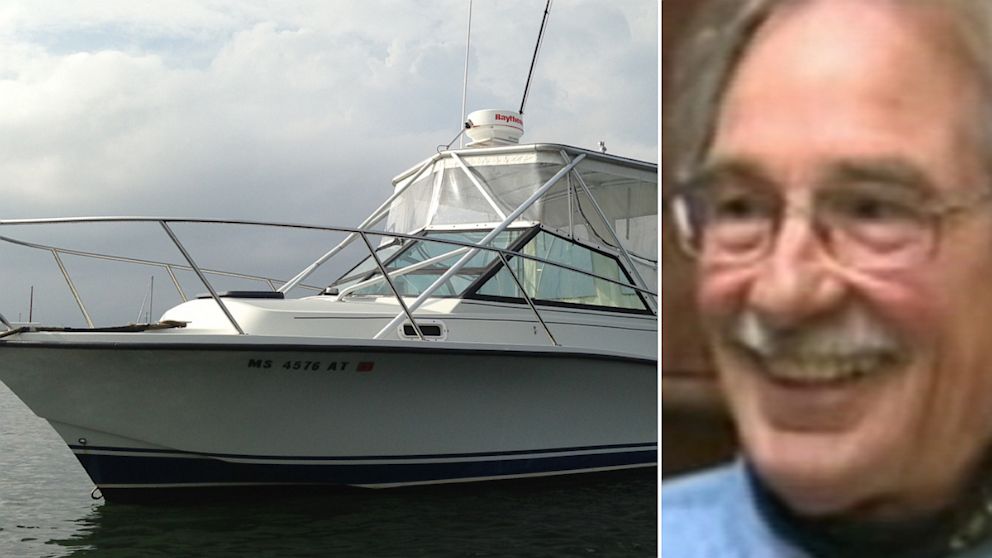  Dave Henneberry, is seen in this April 23, 2013 video grab from World News, has a new boat, left, which was paid for by benefactors after his boat was destroyed in a shootout with the police in the aftermath of the Boston bombing. 