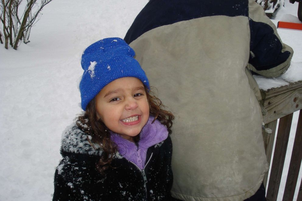 Adalynn Houk is seen here in the undated family photo. 