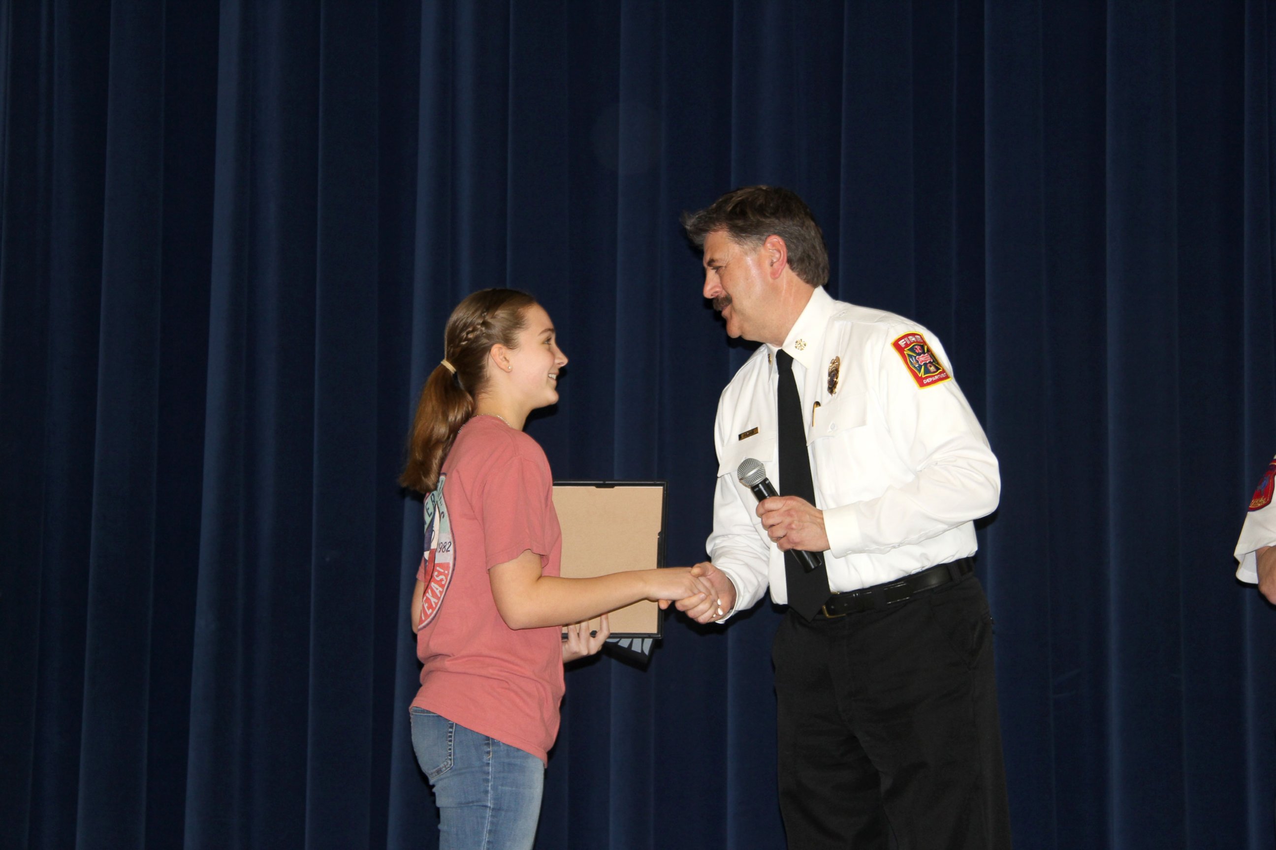 PHOTO: Credited for saving her dad, Joe Thomas, life after he fell unconscious on April 9. Aerin performed CPR until paramedics arrived. 