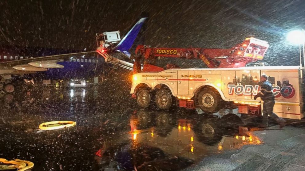 A de-icing truck came in contact with an Alaska Airlines aircraft at Boston''s Logan International Airport on March 10, 2017. 