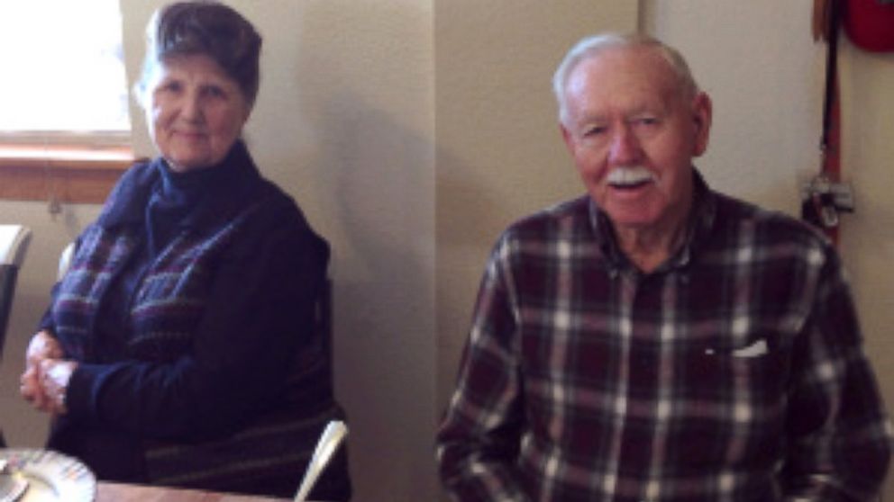 PHOTO:  Charles Sasser and Pat Sasser at home on Thanksgiving 2013.