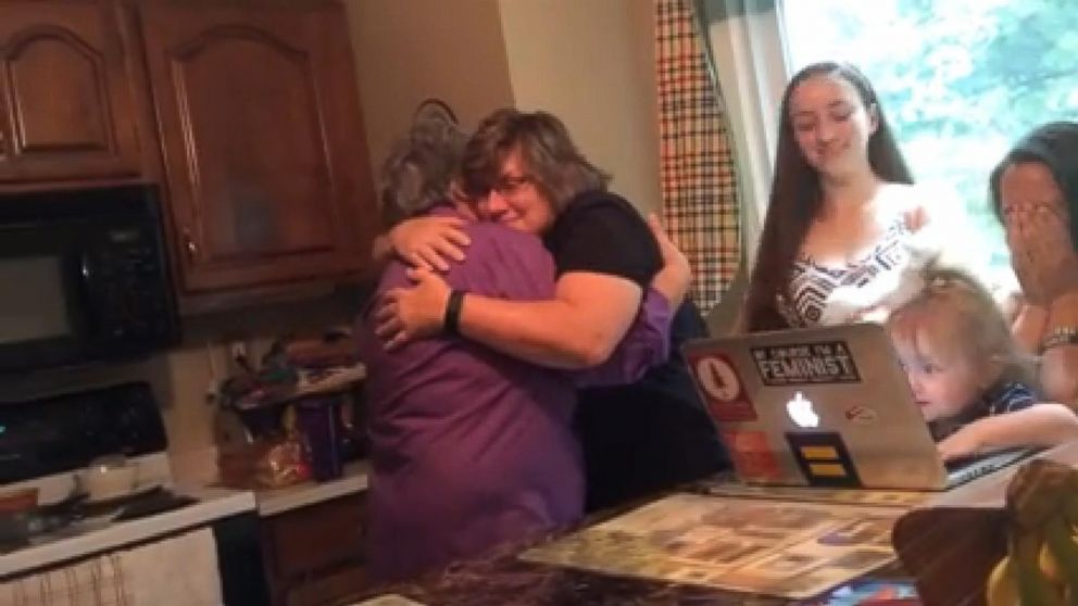 PHOTO: Audrey Morrison and Karen Morrison celebrated a second proposal after they learned they could finally get legally married as a same-sex couple on June 26, 2015. 