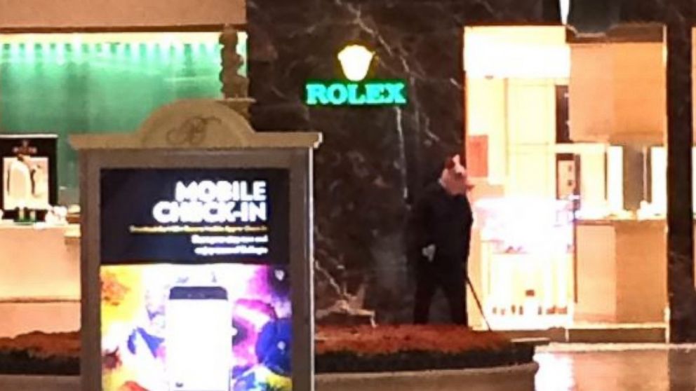 PHOTO: An eyewitness tweeted this photo of an individual outside the Rolex store at the Bellagio in Las Vegas on March 25, 2017. The eyewitness claimed the individual was carrying a gun.