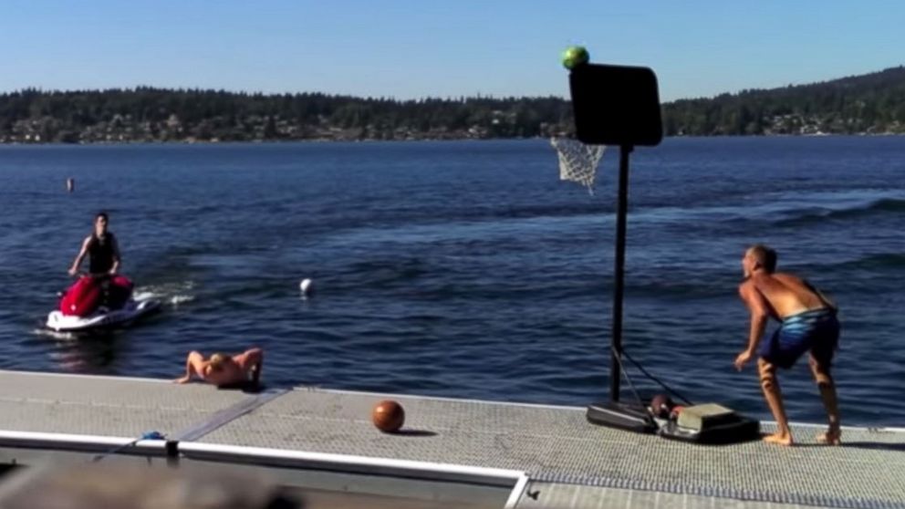 PHOTO: Three college students from Bellingham, Wash. have been blowing minds with their basketball trick shots.