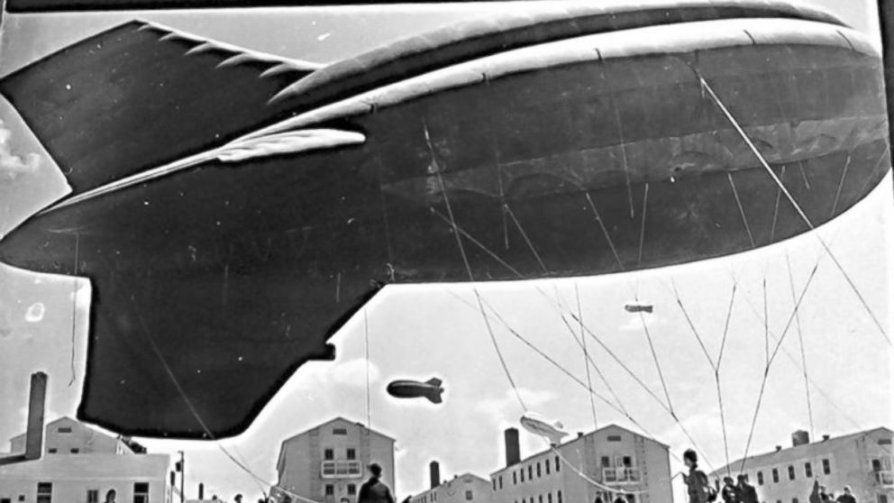 PHOTO: Large balloons were launched on D-Day in 1944 to deter German aircraft.