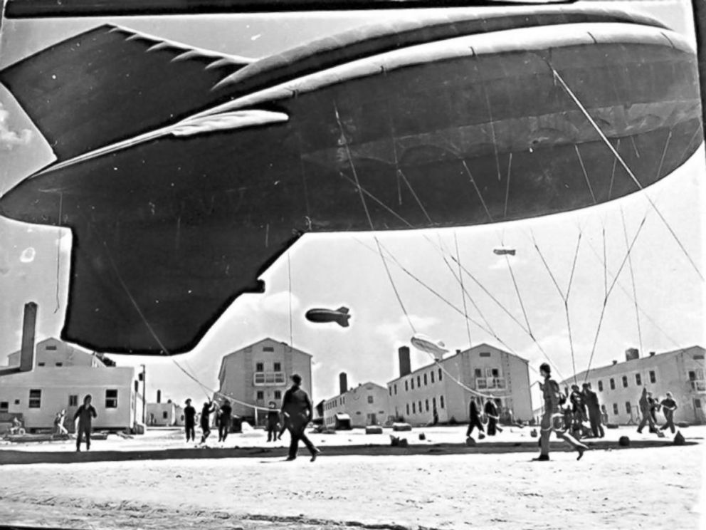 PHOTO: Large balloons were launched on D-Day in 1944 to deter German aircraft.