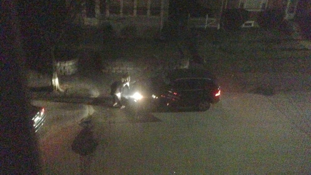PHOTO: An photograph captures what appears to be Tamerlan and Dzhokhar Tsarnaev in a firefight with police in Watertown, Massachusetts, three days after the 2013 Boston Marathon bombing.