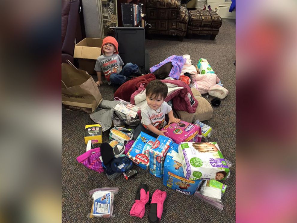 PHOTO: Patrick McClung, 3, started a donation project to help out homeless people in Anchorage, Alaska.