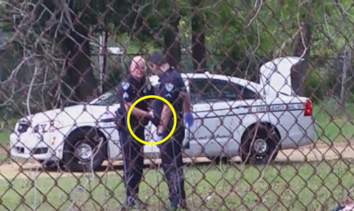 PHOTO: A sequence of images made from a bystander video shows Officer Michael Slager pursuing and then shooting Walter Scott in North Charleston, S.C. on April 4, 2015. Note: This image has been rotated 90-degrees from the source video.