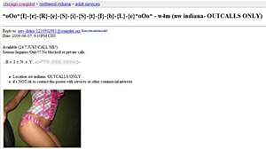 Craigslist to charge prostitutes for 