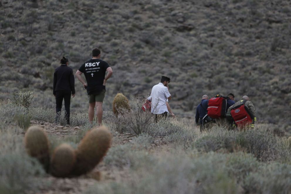 PHOTO: The scene where a helicopter crashed in Grand Canyon National Park on Feb. 10, 2018.