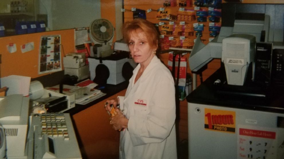 Deborah Garza is seen here working at a CVS in New York.