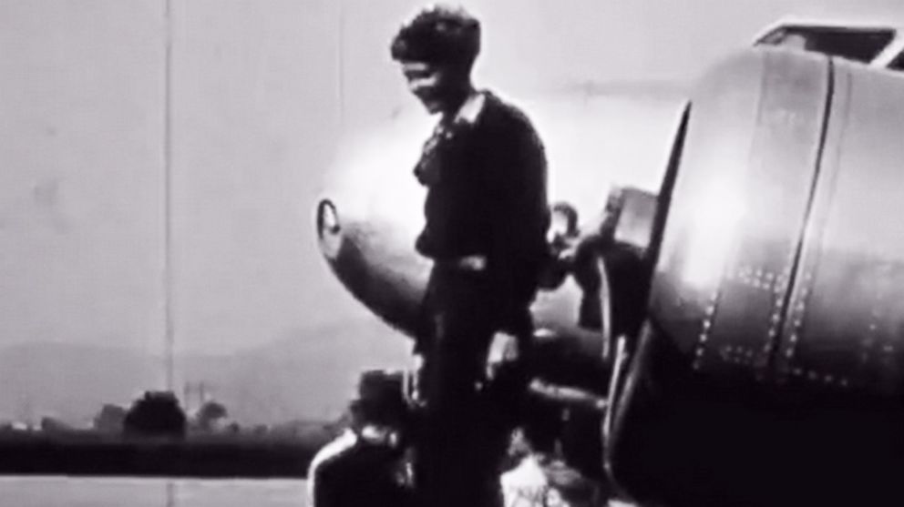 VIDEO: The 1937 film was shot before the aviator departed California's Burbank Airport for her ill-fated journey.