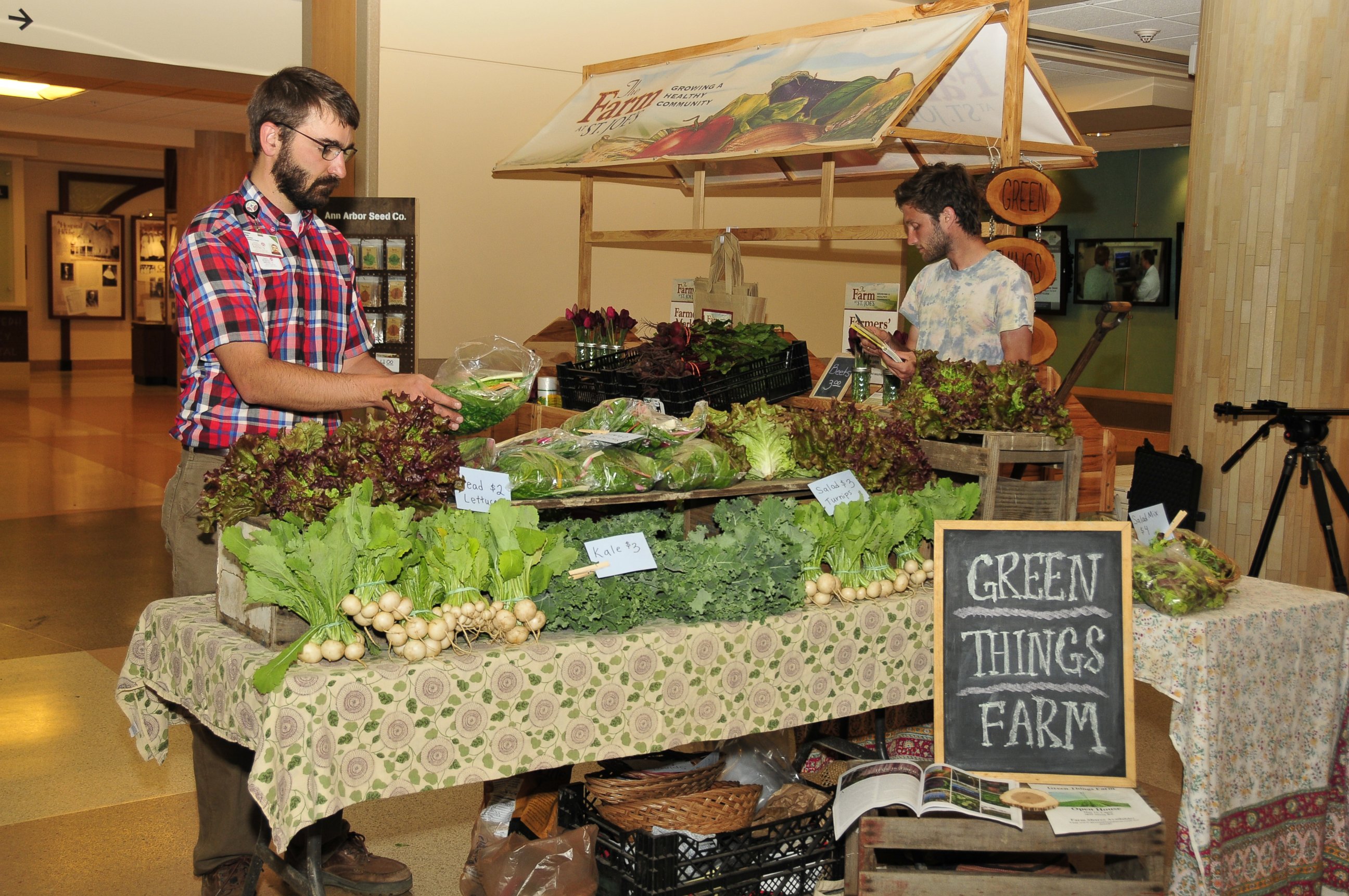 PHOTO: The 25 acre farm owned by Saint Joseph's Hospital in Michigan provides produce to patients and the community all year long.