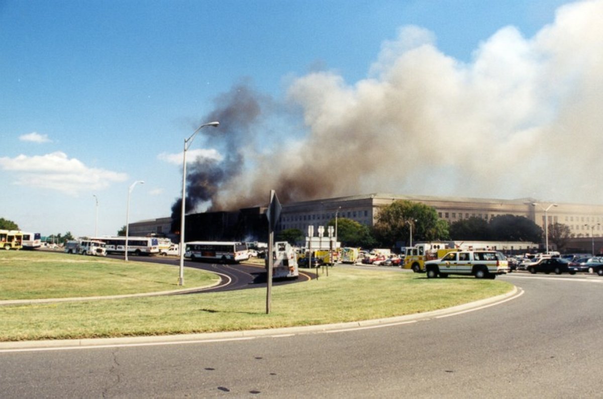 PHOTO: The Pentagon following the Sept. 11, 2001 terror attack.