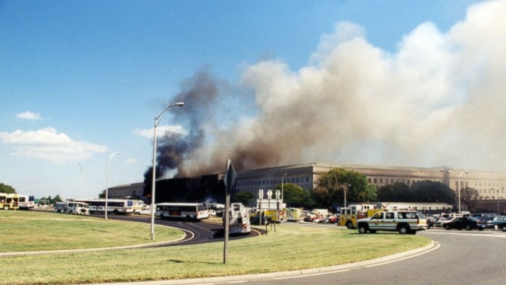 PHOTO: The Pentagon following the Sept. 11, 2001 terror attack.