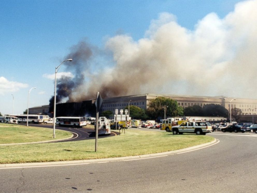 PHOTO: The Pentagon following the Sept. 11, 2001 terror attack.