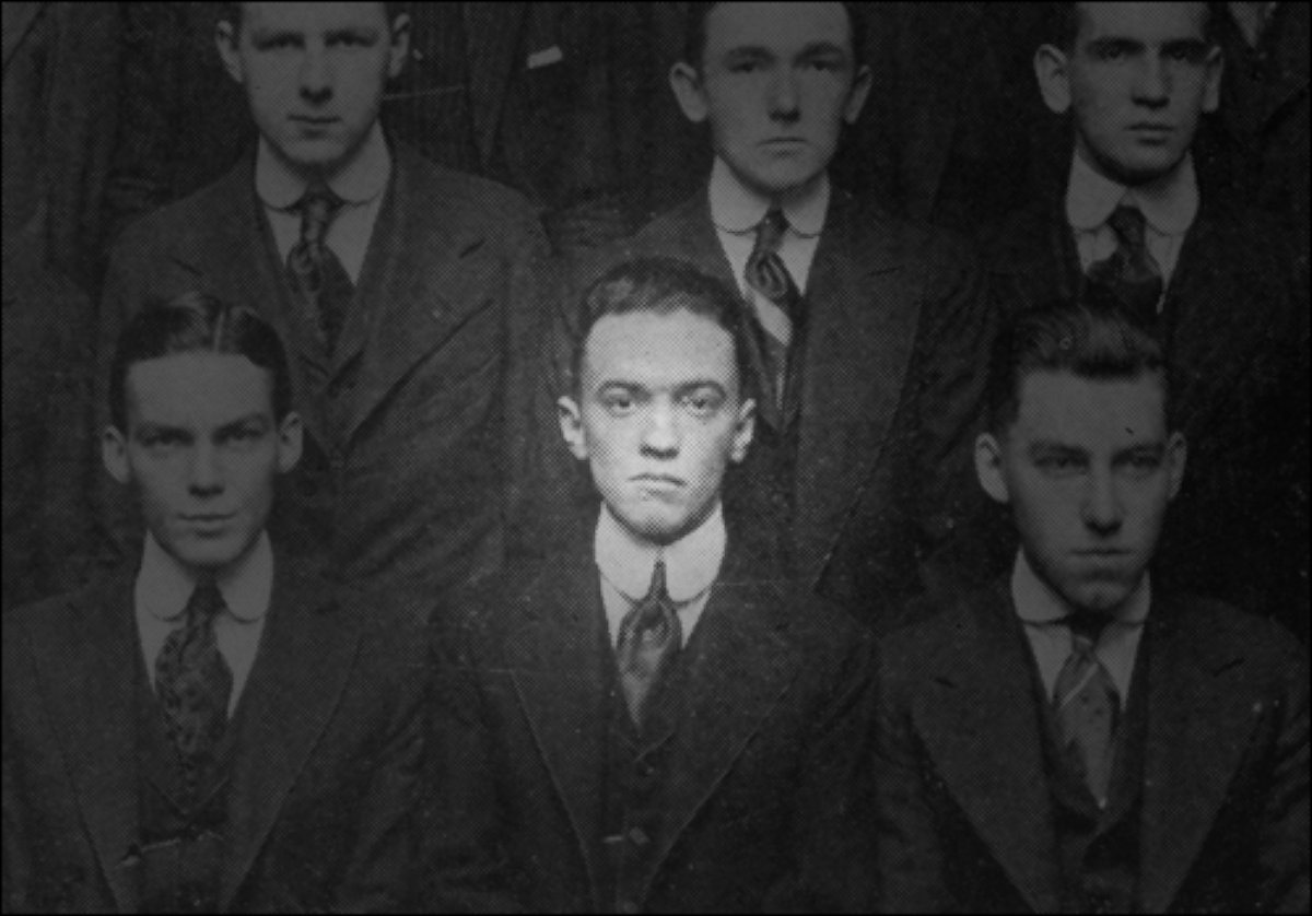 PHOTO: J. Edgar Hoover is seen in a George Washington University Law School yearbook picture from 1916.
