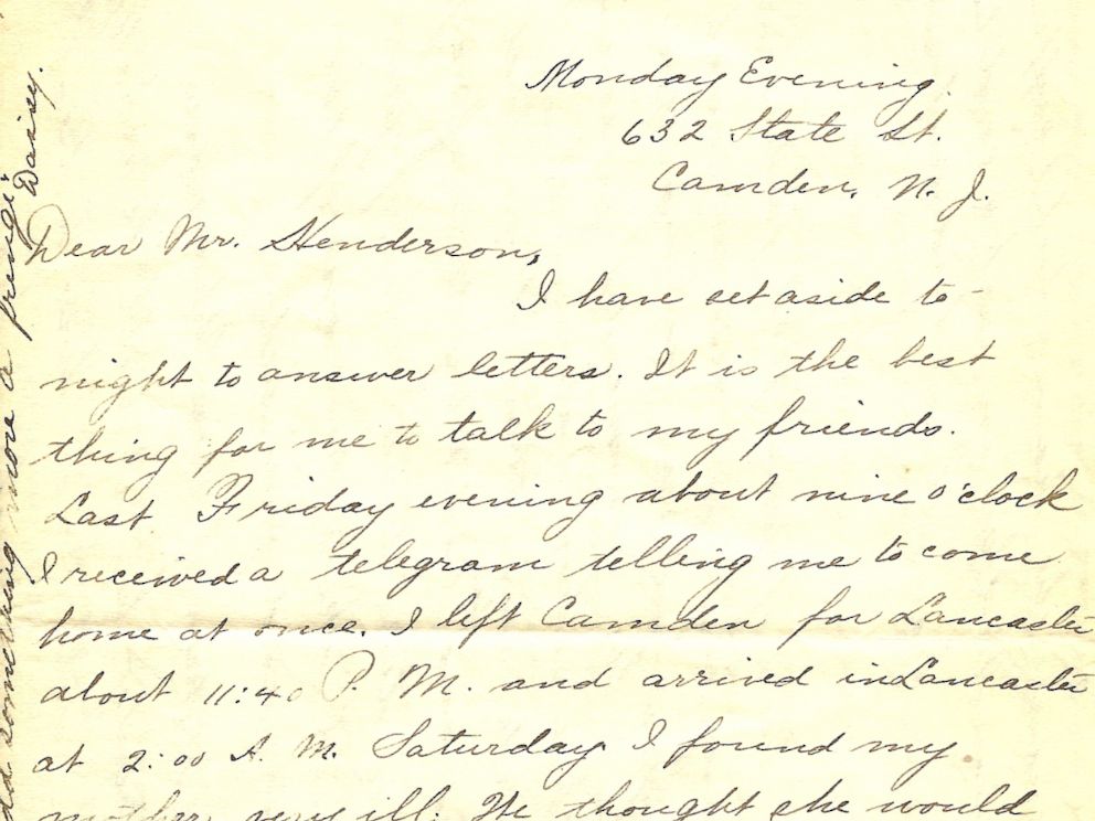 PHOTO: Stephanie Knudson, 28, discovered 109 love letters written over 100 years ago between a couple named Daisy and John at a vintage market in Chicago.