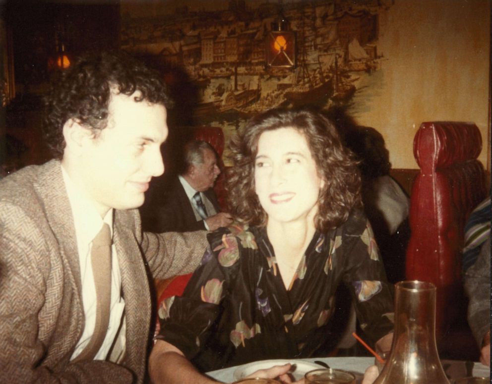 Robert Bierenbaum and Gail Katz seen here sharing a meal in 1984.