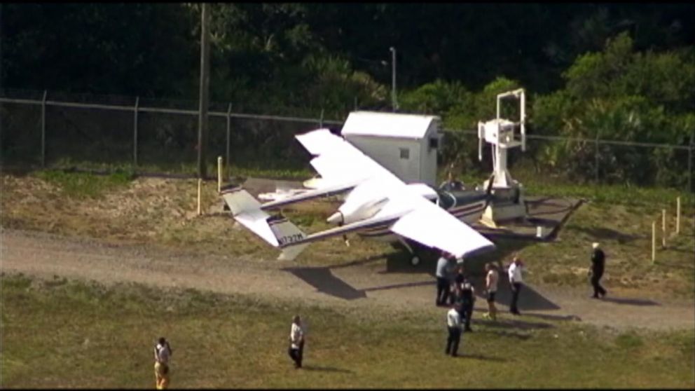 PHOTO: Christopher John Hall was arrested after hitting a shed with a small plane at the Melbourne International Airport, Melbourne, Australia. 