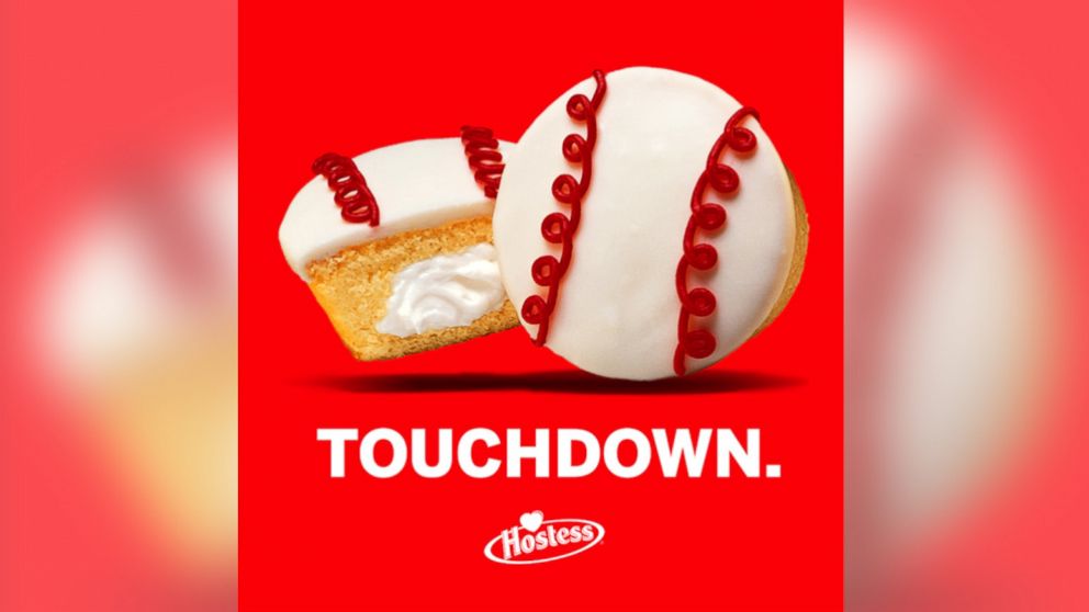 This image was posted Hostess Snacks twitter, April 6, 2015, with the caption "It's here and we couldn't be filled with more sweet joy. #OpeningDay".