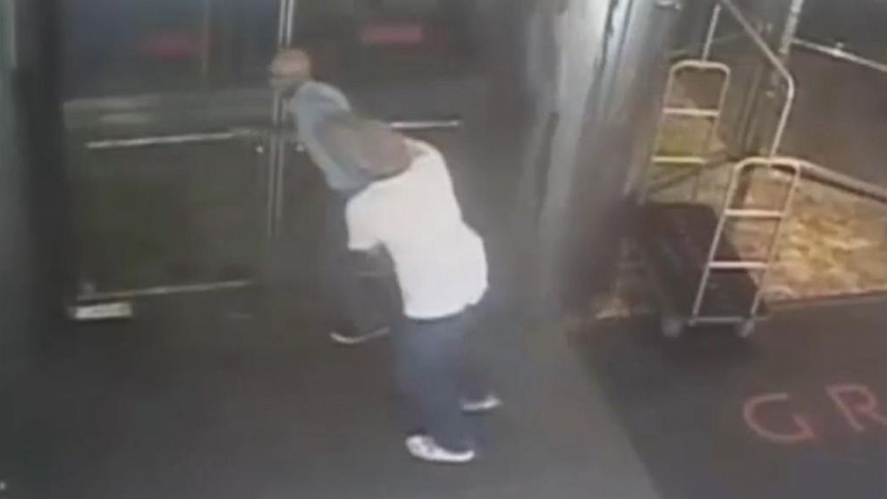 PHOTO: Surveillance video released by the NYPD shows plainclothes police officer James Frascatore tackling retired tennis star James Blake in a case of mistaken identity on Sept. 9, 2015.