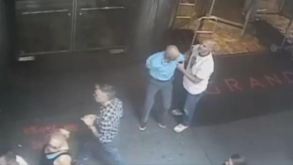 PHOTO: Surveillance video released by the NYPD shows plainclothes police officer James Frascatore tackling retired tennis star James Blake in a case of mistaken identity on Sept. 9, 2015.