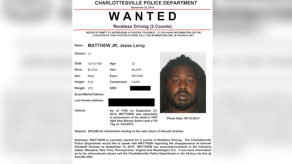 Jesse Matthew, Suspect in Missing UVA Student, Charged With Abduction ...