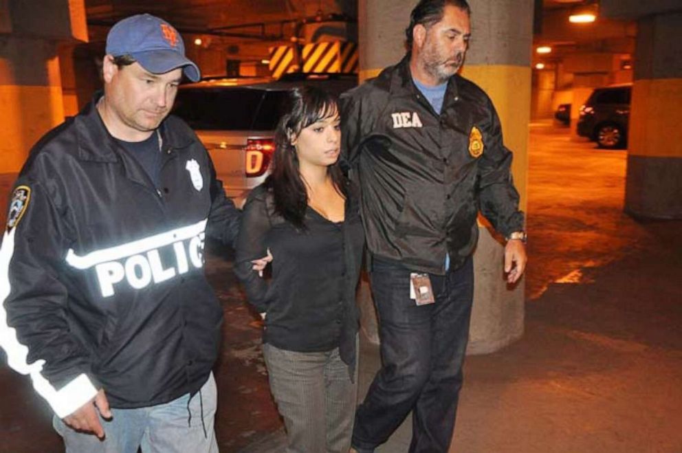 Karina Pascucci is seen here during her 2014 arrest. 