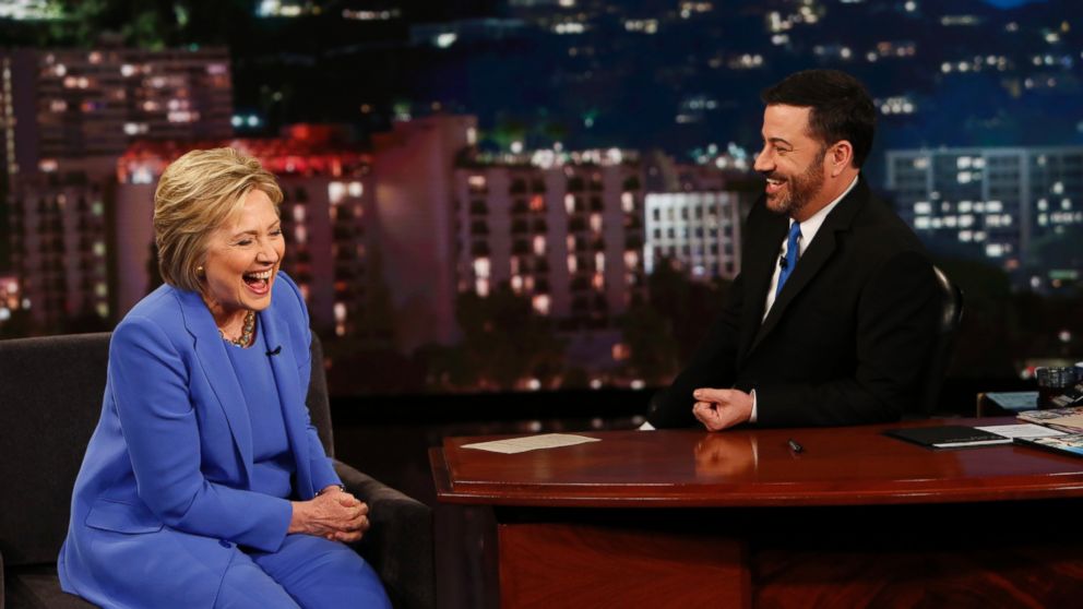 Hillary Clinton on "Jimmy Kimmel Live!" on March 25, 2016.