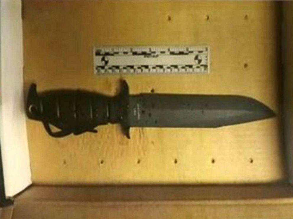 PHOTO: Usaama Rahim's knife is pictured. 