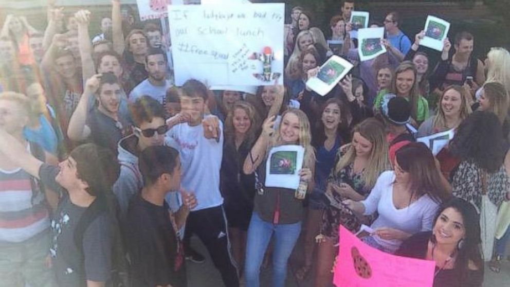 PHOTO:This photo posted on Twitter by Eric Maxey shows a protest at Chopticon High School in Maryland. 