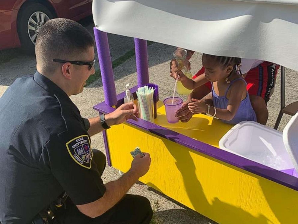 PHOTO: The Lewis family sold enough lemonade to reach Avas goal of purchasing baby supplies for children in need.