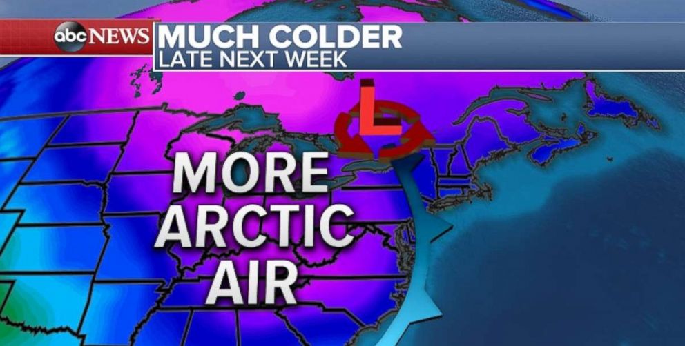 PHOTO: Late next week in the East, you better bundle up.