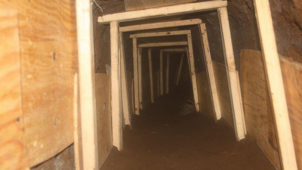 An unfinished tunnel was found in between Mexico and the United States in Nogales, Ariz. 
