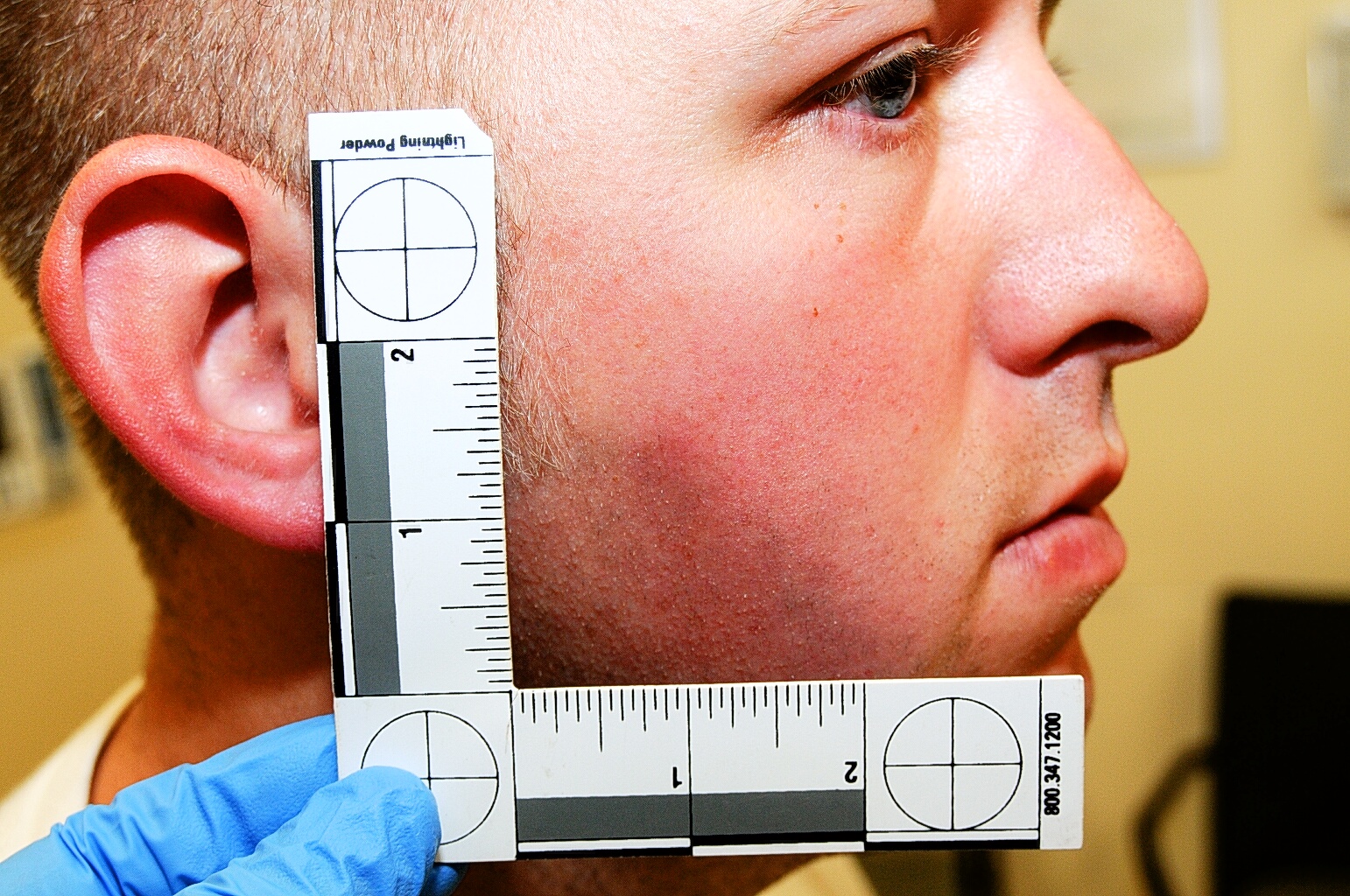 PHOTO: Ferguson, Mo. police officer Darren Wilson is pictured in evidence photos released by the St. Louis County Prosecutor's Office on Nov. 24, 2014.