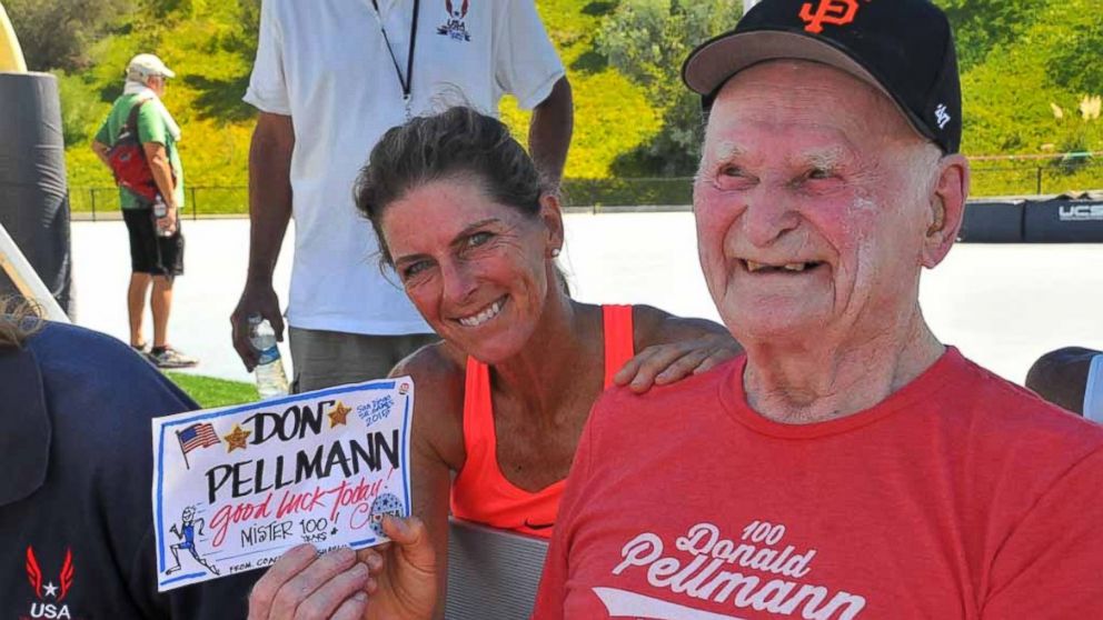 PHOTO: Don Pellmann broke five world records in track and field in the San Diego Senio Olympics.