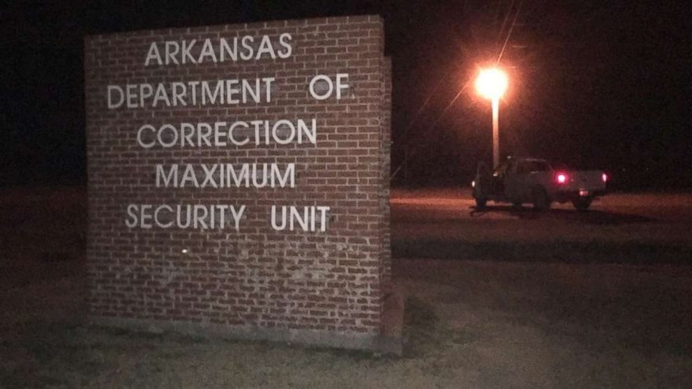 Two guards at the Maximum Security Unit in Tucker, Arkansas, were freed after being taken hostage by two inmates on Nov. 24, 2017.